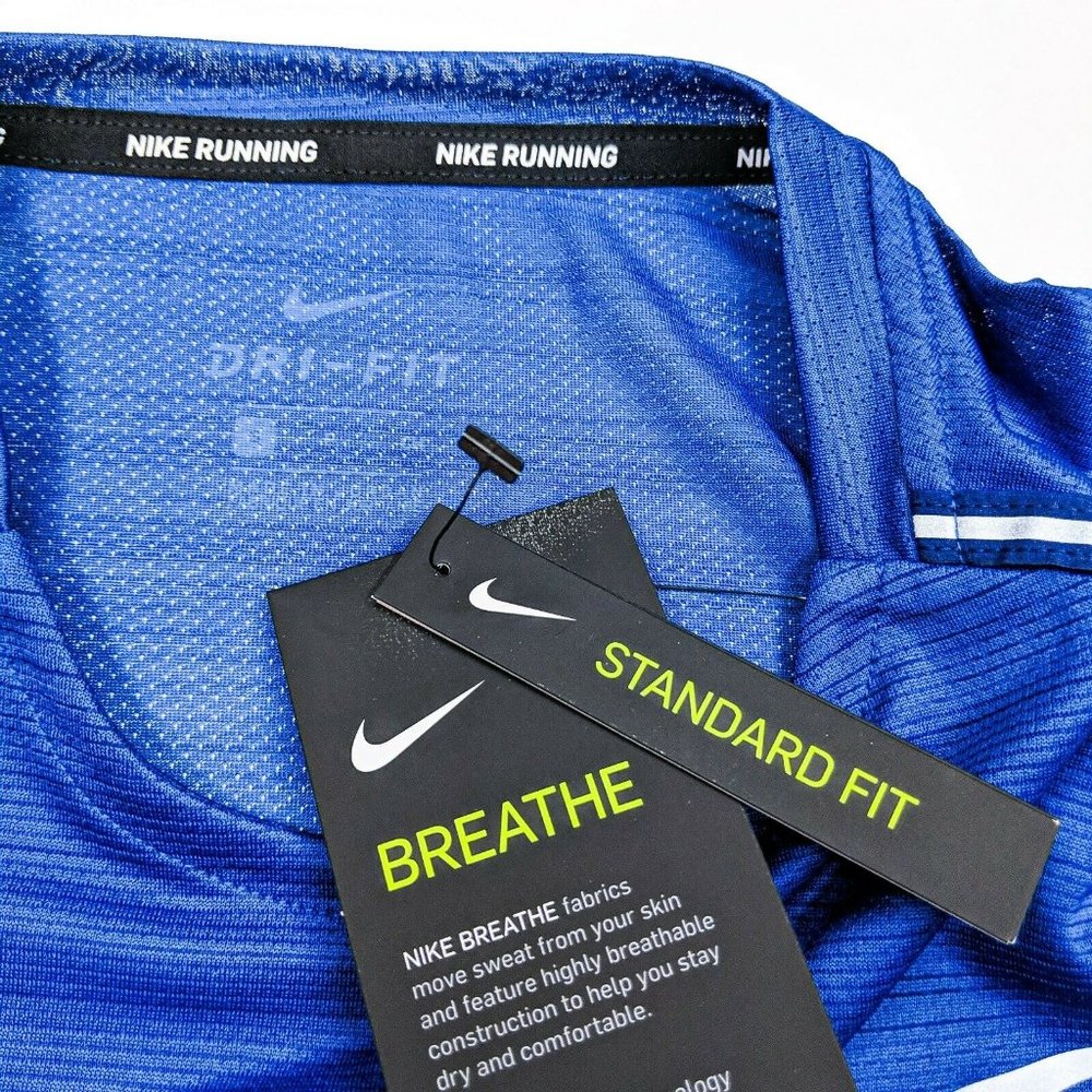 Nike Breathe T-Shirt Men's Running Training Sports - Picture 2 of 6